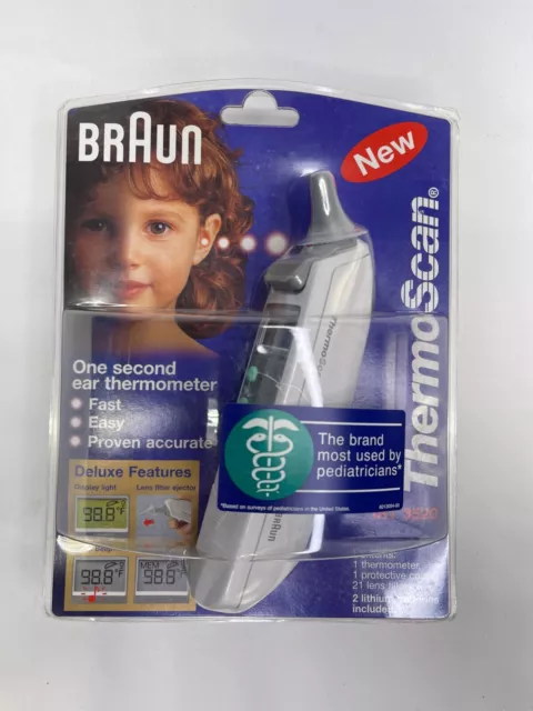 Termómetro digital Braun ThermoScan IRT3520. Sellado nuevo en paquete