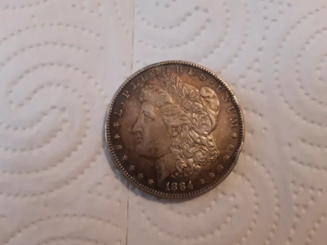 ANCIENNE PIÈCE DE monnaie Américaine de One Dollar en argent de 1884