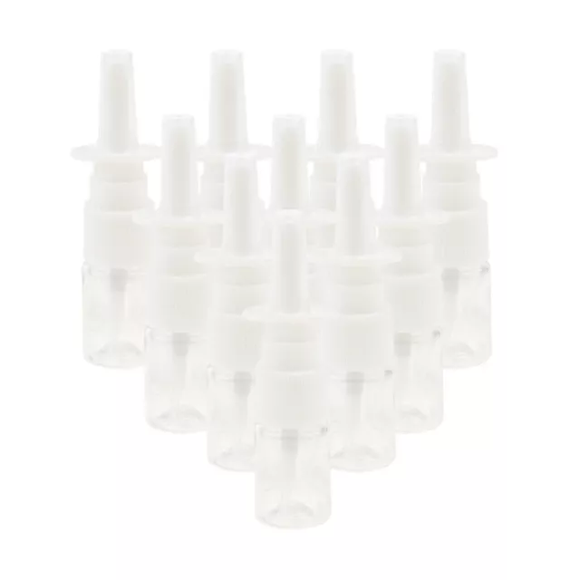 100x 5ml Mini Empty Plastic Nasal Spray Bottles Water Container Dispensing UK 2