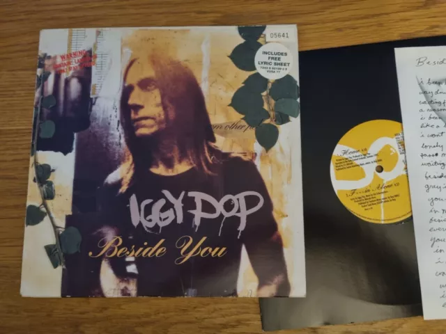 Iggy Pop – Beside You 1993 10" Limited Edition Numbered Virgin Records & Insert