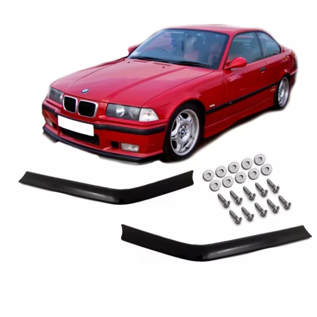 Gt Evo Spoiler Aileron de Coin Kit Noir Volets Lèvre Pour BMW E36 90-99 M3 M