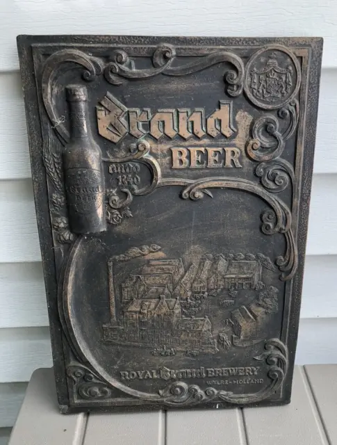 Vintage Royal Brand Beer Advertising Sign, Wylre Holland