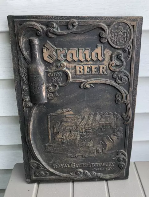 Vintage Royal Brand Beer Advertising Sign, Wylre Holland Vintage Royal Brand Beer Advertising Sign, Wylre Holland