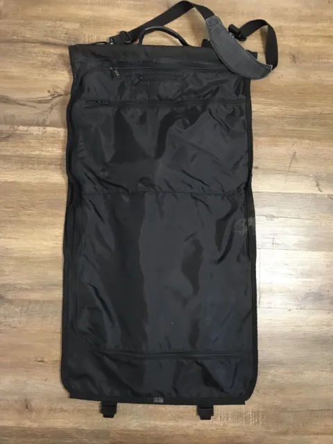 Tumi Black Ballistic Nylon Bi-Fold Weekend Garment Bag Vintage 6