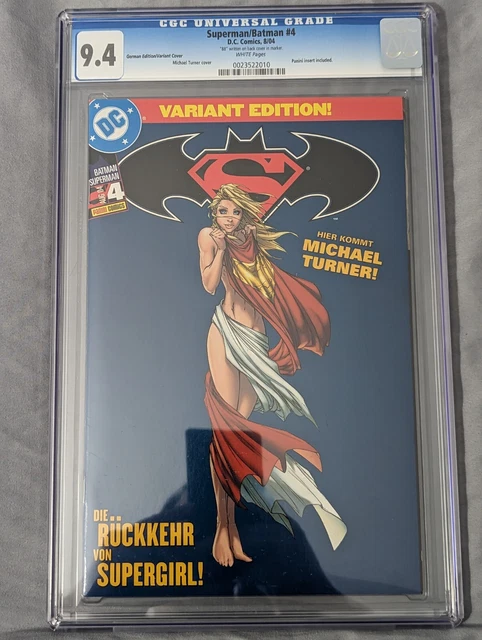 Superman/Batman #4 CGC 9.4 Turner German Variant | 88/499 Universal Blue Label