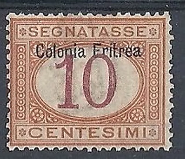 1903 Eritrea Segnatasse 10 Cent Mh * - Rr8929