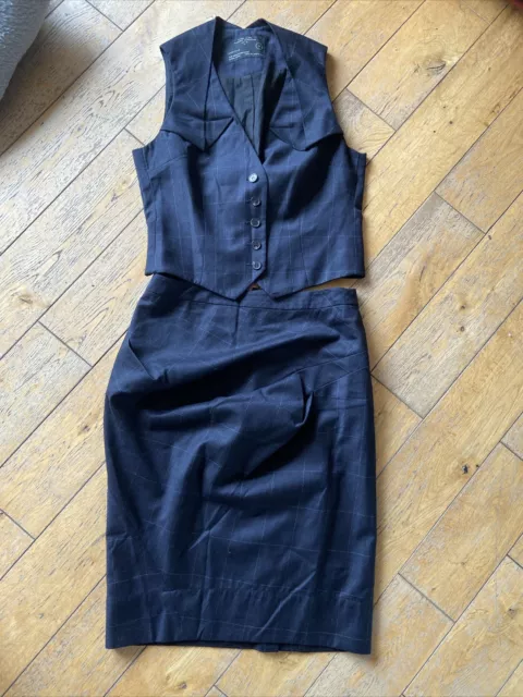 Allsaints Skirt & Waistcoat Size 14