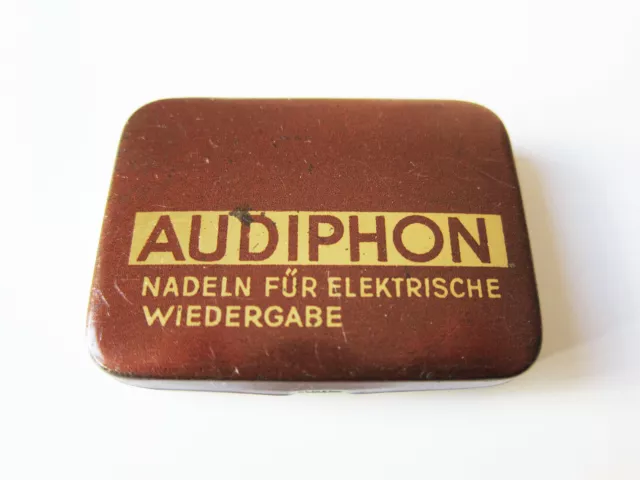 Grammophon NADELDOSE AUDIPHON gramophone needle tin