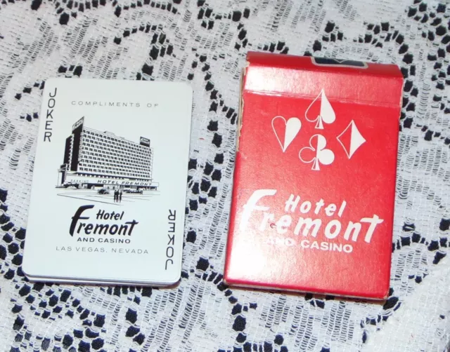 Hotel Freemont and Casino' LAS VEGAS Advertising Souvenir Playing Cards JRR10