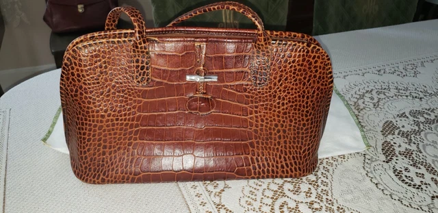 Longchamps Purse/Handbag - Roseau, Caramel/Cognac Brown, EUC, Made in France