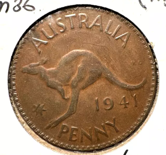 Australia 1941 Penny KM 36 XF