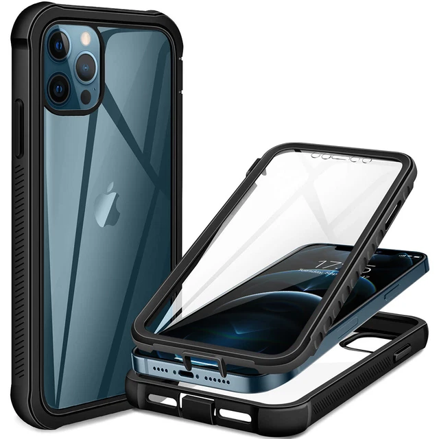 Full Body Clear Hybrid Shockproof 360 Case For iPhone 14 15 Pro Max 13 12 11 8 7