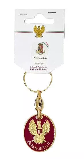 Porte-clés en métal Police d'État Aigle royal Produit officiel