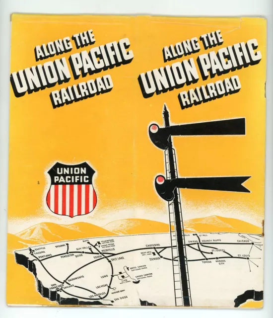1948 Pacific Union Along Railroad Brochure Travel Vtg Photos Booklet Guide