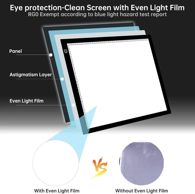 Tavoletta Luminosa A4 LED Con USB-C - Per Disegno, Tatuaggi, Acquerelli, Con Accessori - Foto 10