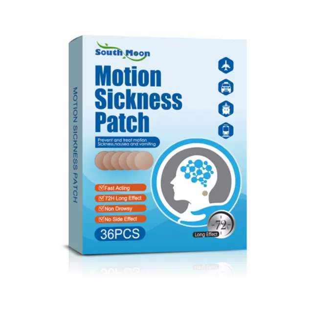 36pcs/set Car Sea Motion Sickness Patch For Relieve Vomiting Anti Seasickness