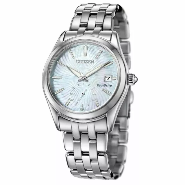 Citizen Ev1030-57D Corso Eco-Drive Mop Date Indicator Dial Silver Womens Watch