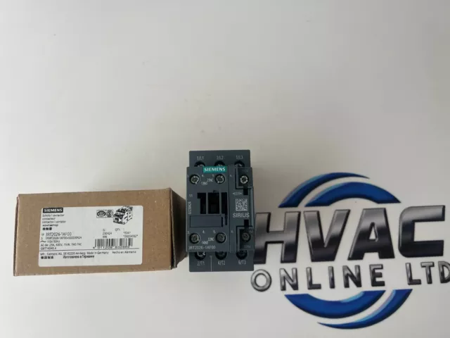 SIEMENS 3RT2026-1AF00 contactor 25A 400V 11KW 1NO 1NC 3POLE