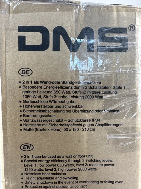 DMS 2 in 1 Infrarot Heizstrahler Standheizer Terrassenheizung Strahler 2000W 2