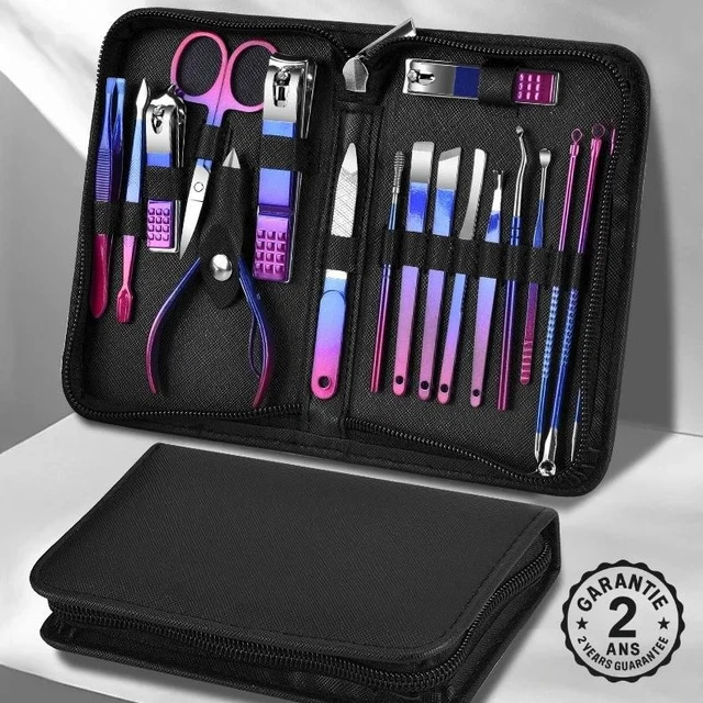 Set De 5 Pièces Manucure/Pédicure Supermax - Neuf - Ciseaux, Lime, Etc.