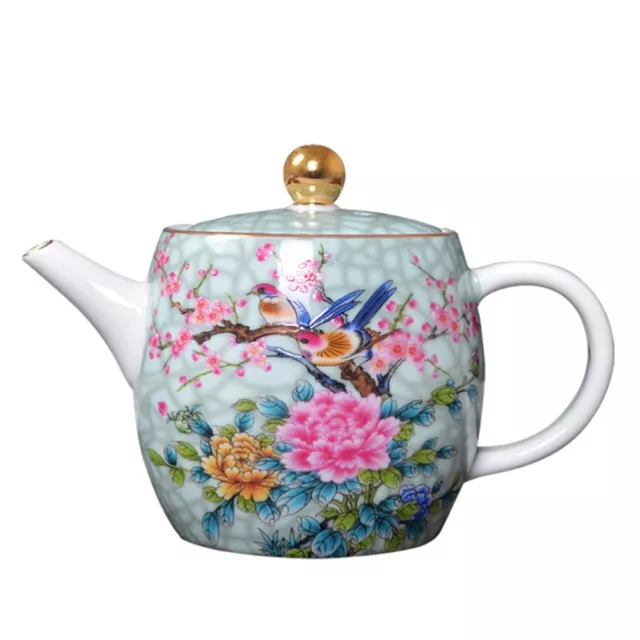 Ceramic Vintage Tea Kettle Floral Bone China Pot Porcelain-IR