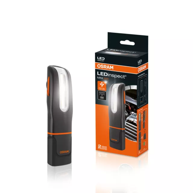 Osram LEDinspect Mini250 Akku Inspektionslampe USB, Magnet, Haken