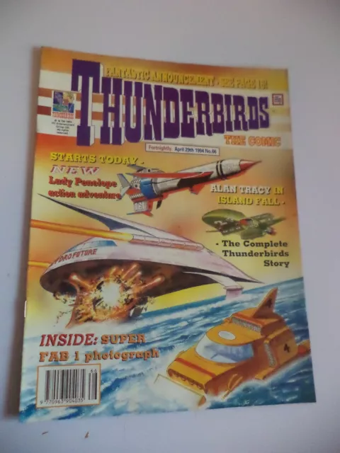 Thunderbirds The Comic Magazine No 66 Old Vintage Magazine 29 April 1994