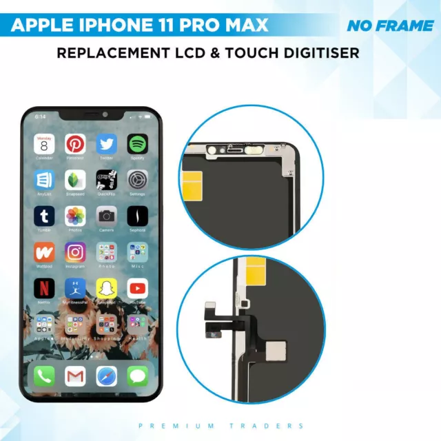For iPhone 11 Pro Max HIGH QUALITY LCD Display Touch Screen Replacement Assembly