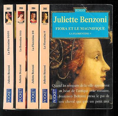 Juliette Benzoni : La Florentine " Intégral en quatre volumes " Editions Pocket
