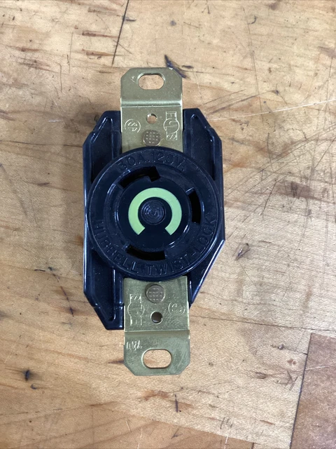 HUBBELL 30A Twist-Lock Receptacle 3W 125/250VAC #249PT90FML