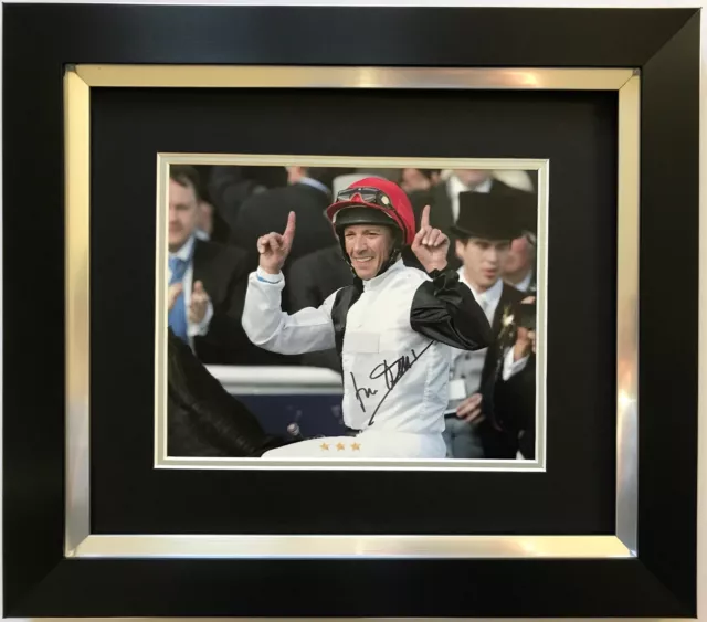 Frankie Dettori Hand Signed Golden Horn Framed Photo Display Horse Racing 3.