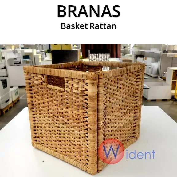 BRANÄS Basket, rattan, 12 ½x13 ½x12 ½ - IKEA