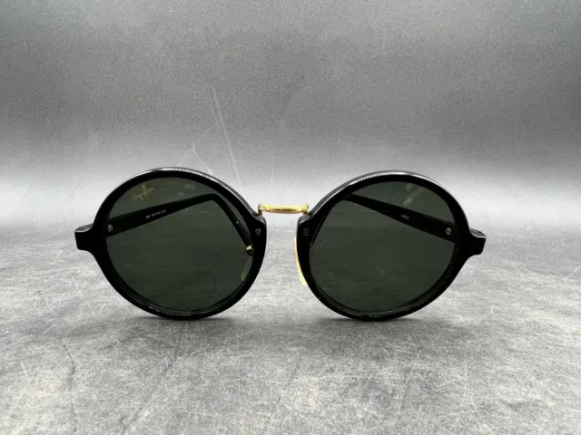 B&L RAY BAN WO924 Black Round FRAMES GATSBY STYLE SUNGLASSES