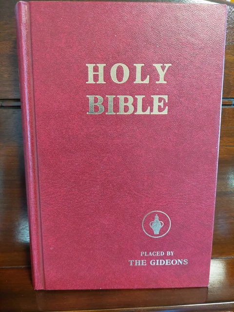 Holy Bible Placed By The Gideons Old And New Testament Hardcover 2000 Red Small