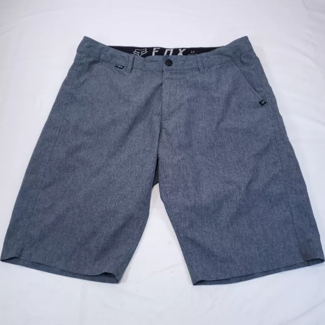 FOX RACING ESSEX Walk Shorts Men's 33 Gray Flat Front Side Slash Pocket ...