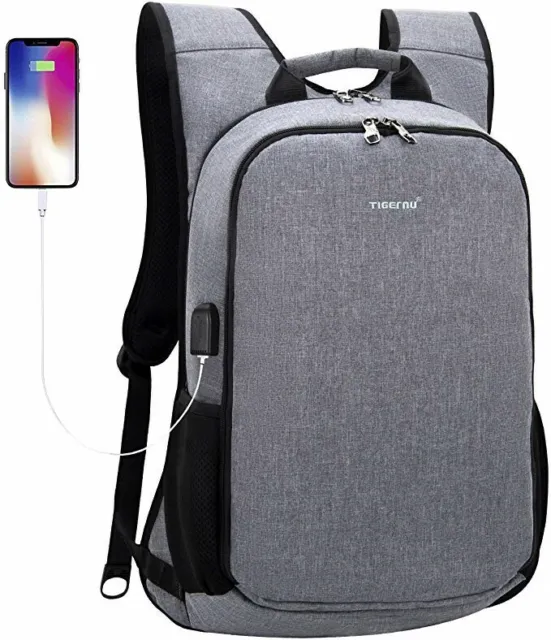 TIGERNU 17' Laptop Backpack lightweight Business Travel Bag Casual CarryOn LARGE