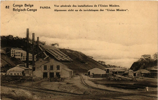 PC CPA BELGIAN CONGO, PANDA, VUE GENERALE DES INSTALATION, POSTCARD (b12590)