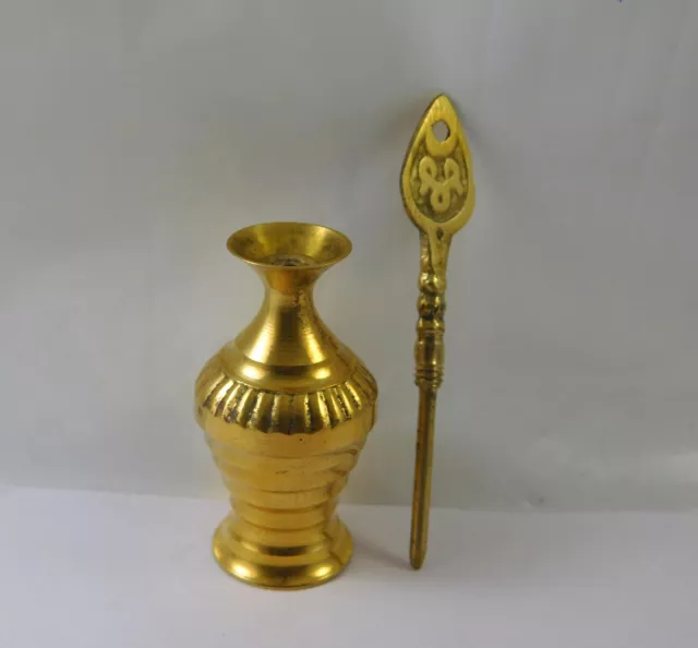 Antique Islamic Brass Kohl Holder Traditional Kohl Pot Eyeliner Surma Dani Kajal
