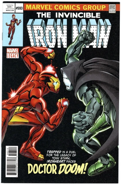Invincible Iron Man #593 2nd Print Non-Lenticular