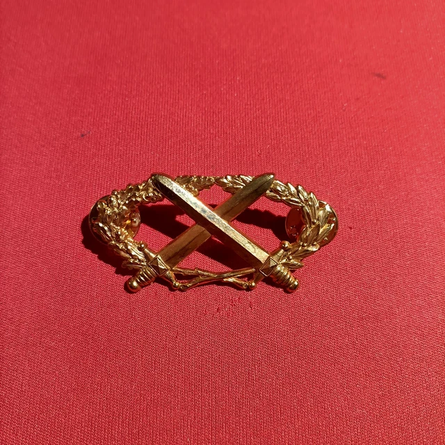 Insigne Métal BMP2 Brevet Militaire Professionnel 2° Degré - Or Avec Attaches Pin's - Neuf
