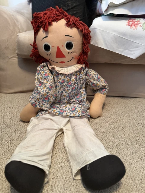 strapless open back dress Vintage Handmade Raggedy Ann Doll main image 0