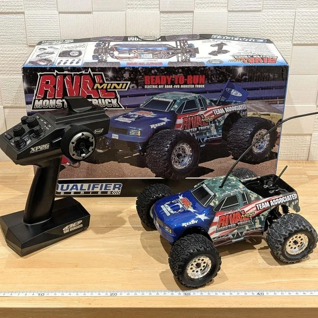 Monster 3 TEAM ASSOCIATED RIVAL Mini 1/18 Monster Truck 2.4G Battery Charger ...