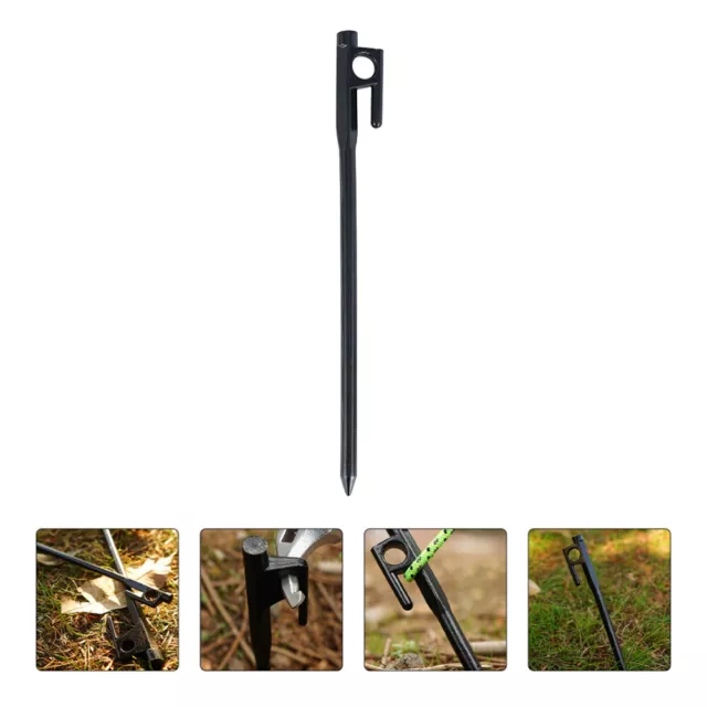 4 Pcs Tent Pegs Cast Iron Heavy Duty Outdoor Stakes Aluminum