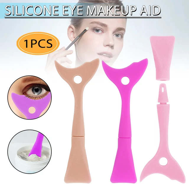 Mascara Eyelash Shield Applicator Guard Tool 3 in 1 Reusable Silicone G