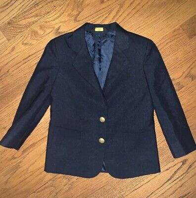 VAN HEUSEN Navy Blue boys size 5 REG dress jacket coat lined nwot ❤️tb1000b