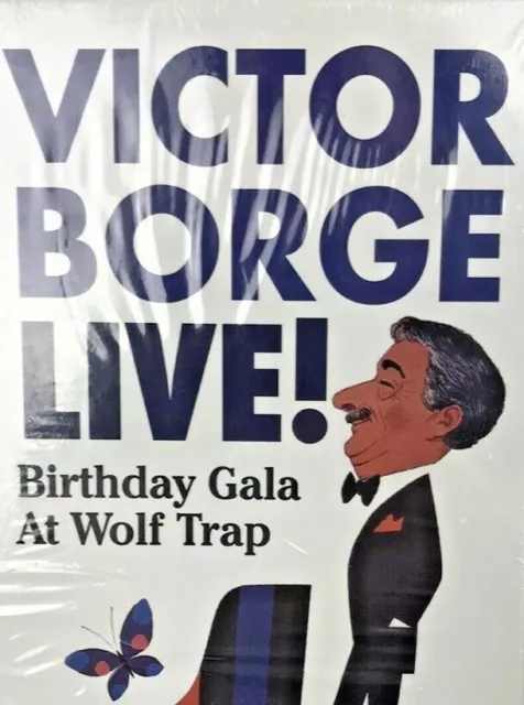 Victor Borge Live! Birthday Gala at Wolf Trap VHS New Sealed Piano Comedy