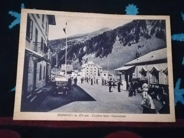 Brennero Confine Italo Germanico - Frontiera  - Cartolina D'epoca   1940