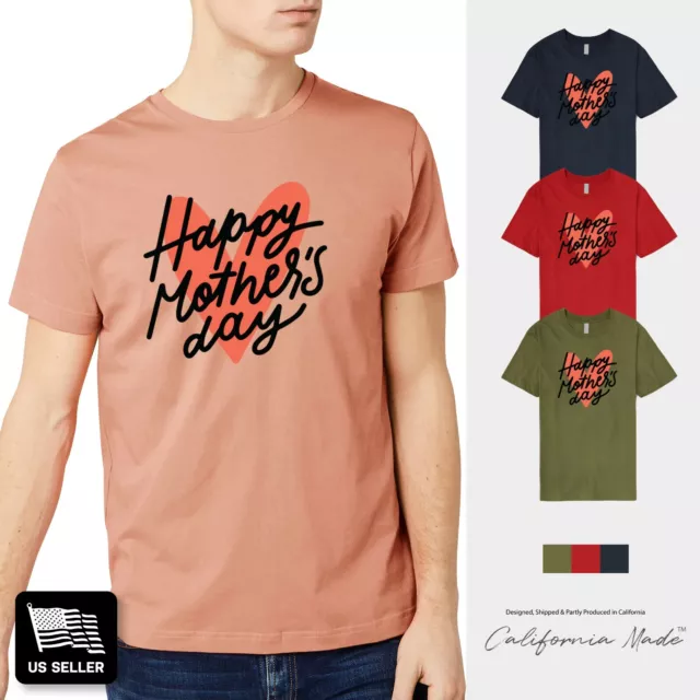 Mens Unisex Casual Happy Mothers Day Holiday Cute Personalized Graphic Print Tee