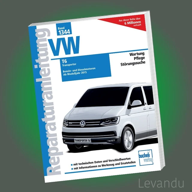 T6 Multivan Zubehör REPARATURANLEITUNG VW T6 MULTIVAN Transporter Reparatur Buch 656014