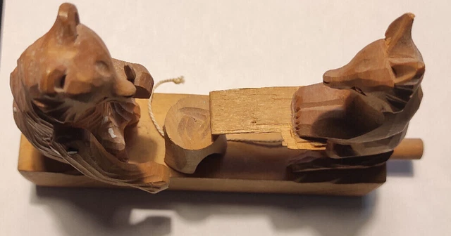 VINTAGE JOUET ANCIEN en bois a bascule made in U.R.S.S EUR 1,00 - PicClick FR